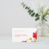 Carte de visite du planificateur d'événements Hibi (Debout devant)