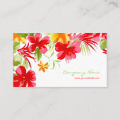 Carte de visite du planificateur d'événements Hibi (Dos)