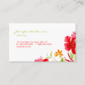 Carte de visite du planificateur d'événements Hibi (Devant)