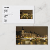 Carte de visite du pont de nuit (Devant / Derrière)