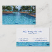 Carte de visite du pool d'agents de voyage (Devant / Derrière)