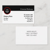 Carte de visite du procureur (Devant / Derrière)