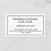 Carte de visite du procureur (Devant)