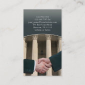 Carte de visite du procureur (Dos)