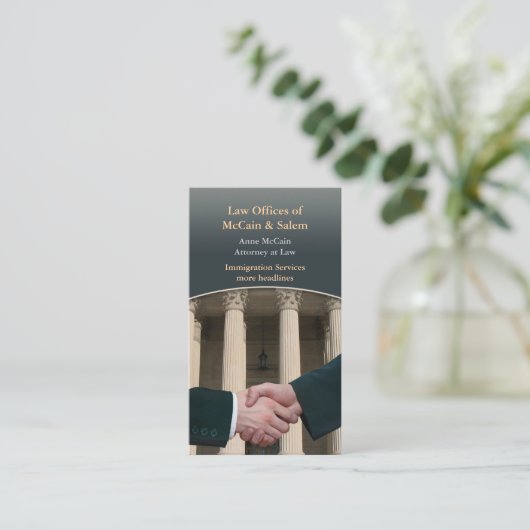 Carte de visite du procureur (Debout devant)