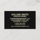 Carte de visite du procureur (Dos)