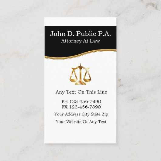 Carte de visite du procureur (Devant)