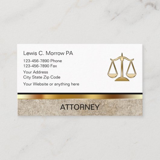 Carte de visite du procureur (Devant)