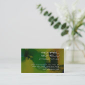 Carte de visite du procureur Abstrait vert (Debout devant)