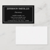 Carte de visite du procureur conservateur (Devant / Derrière)