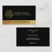 Carte de visite du procureur de divorce (Devant / Derrière)