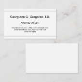 Carte de visite du procureur en droit propre et si (Devant / Derrière)