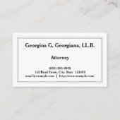 Carte de visite du procureur général (Devant)