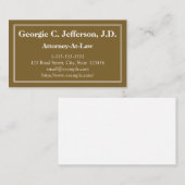 Carte de visite du procureur moderne et propre (Devant / Derrière)