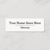 Carte de visite du procureur professionnel (Devant)