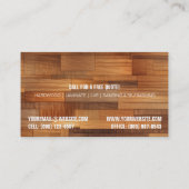 Carte de visite du programme d'installation du sol (Dos)