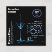 carte de visite du prospectus happy hour (Devant)