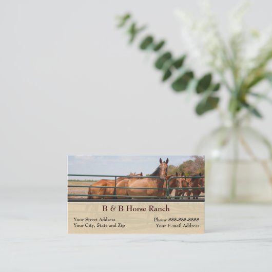 Carte de visite du ranch (Debout devant)