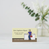 Carte de visite du réparateur d'appareils (Debout devant)