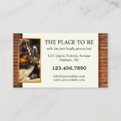 Carte de visite du restaurant photo QR Code (Dos)