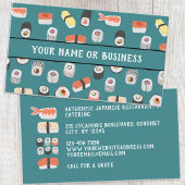 Carte de visite du restaurant Sushi