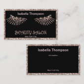 Carte de visite du salon de beauté (Devant / Derrière)