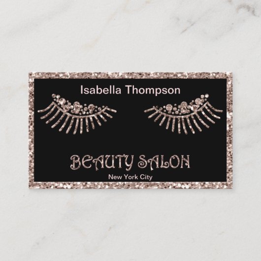 Carte de visite du salon de beauté (Devant)