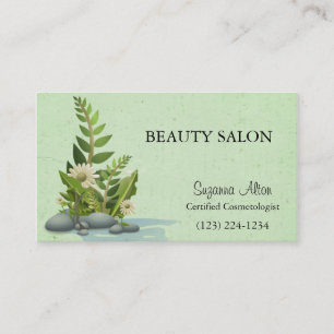 Carte de visite du salon de beauté