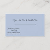 Carte de visite du salon de beauté (Dos)