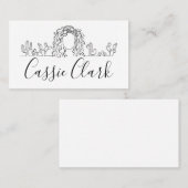 Carte de visite du salon de beauté Cactus (Devant / Derrière)