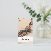 Carte de visite du salon de bronzage (Debout devant)