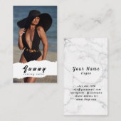 Carte de visite du salon de bronzage (Devant / Derrière)