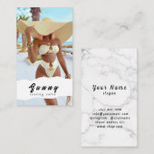 Carte de visite du salon de bronzage (Devant / Derrière)