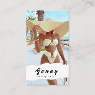 Carte de visite du salon de bronzage