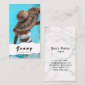 Carte de visite du salon de bronzage (Devant / Derrière)