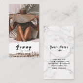 Carte de visite du salon de bronzage (Devant / Derrière)