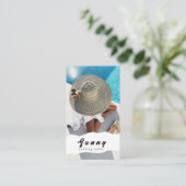 Carte de visite du salon de bronzage (Debout devant)