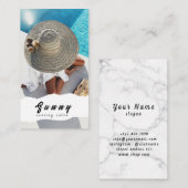 Carte de visite du salon de bronzage (Devant / Derrière)