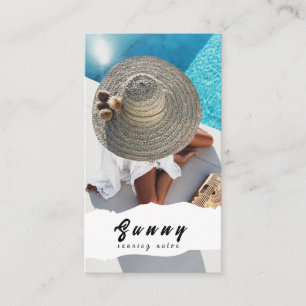 Carte de visite du salon de bronzage