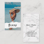 Carte de visite du salon de bronzage (Devant / Derrière)