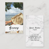 Carte de visite du salon de bronzage (Devant / Derrière)