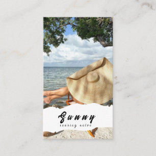 Carte de visite du salon de bronzage