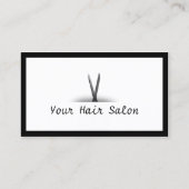 Carte de visite du salon de coiffure à la frontièr (Devant)