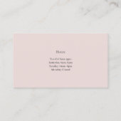 Carte de visite du salon de ongle (Dos)