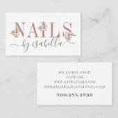 Carte de visite du salon de ongle (Devant / Derrière)