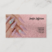 Carte de visite du salon de ongle (Devant)