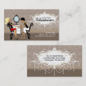 Carte de visite du salon de ongle (Devant / Derrière)