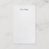 Carte de visite du salon de ongle (Dos)