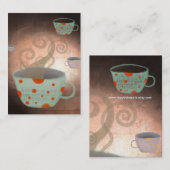 Carte de visite du salon de thé et café Tea Cup (Devant / Derrière)