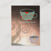 Carte de visite du salon de thé et café Tea Cup (Dos)